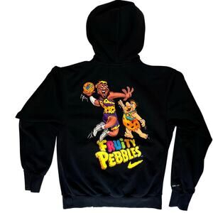 Nike LeBron James Men's Small Hoodie Fruity Pebbles Black Dri-Fit